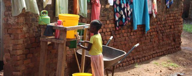 A young girl washes her hands at a tap stand installed by Oxfam, Wau, Cathedral Camp. Credit: Tim Bierley/Oxfam A young girl washes her hands at a tap stand installed by Oxfam, Wau, Cathedral Camp. Credit: Tim Bierley/Oxfam