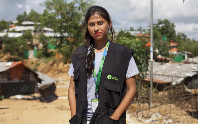 Portrait of Iffat Tahimd Fatema, at the Rohingya refugee camps in Cox's Bazar, Bangladesh. Portrait of Iffat Tahimd Fatema, at the Rohingya refugee camps in Cox's Bazar, Bangladesh.
