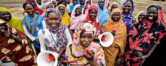 Women with megaphones, South Sudan ogb_73557_south_sudan_women_megaphones.jpg